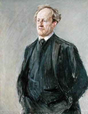 The Poet Gerhart Hauptmann (1862-1946) 1912 (oil on canvas) van Max Liebermann