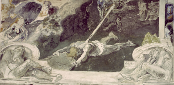 M.Slevogt / Death of Siegfried / 1924 van Max Slevogt