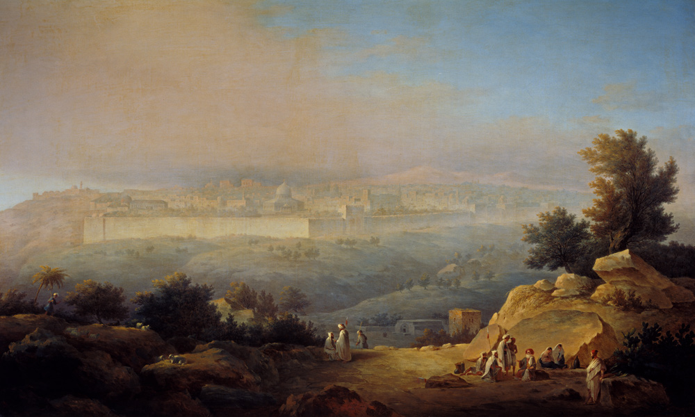 Blick auf Jerusalem. van Maxim Nikiforowitsch Worobjew