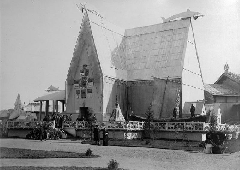 The All-Russian Exhibition in Nizhny Novgorod. Northern Pavilion van Maxim Petrovich Dmitriev