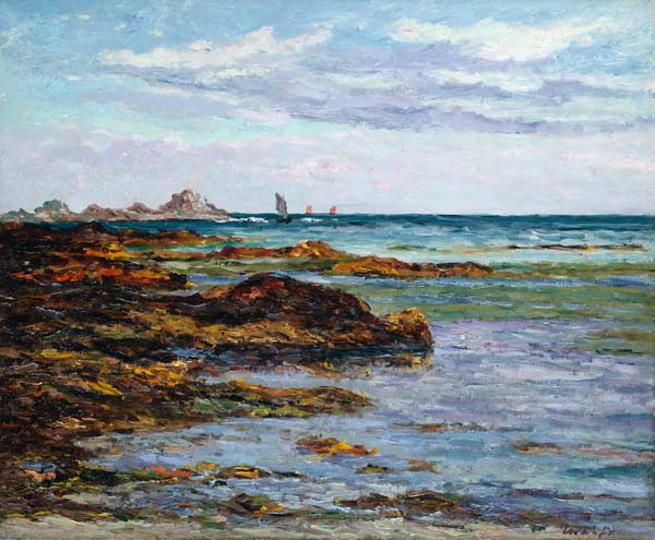 Die bretonische Küste. van Maxime Maufra