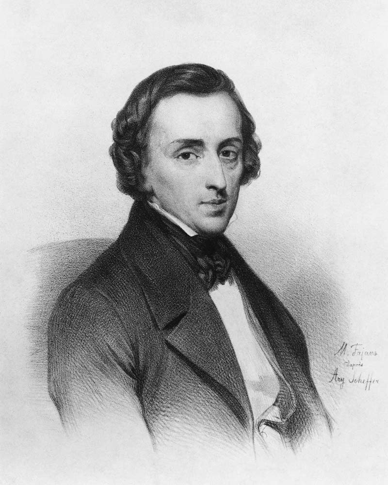 Frederic Chopin, after Ary Scheffer (1795-1858) van Maximilian Fajans