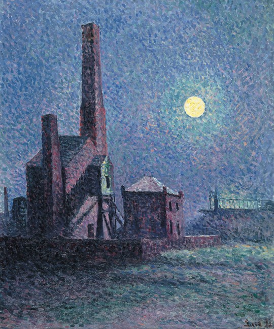 Factory in the Moonlight van Maximilien Luce