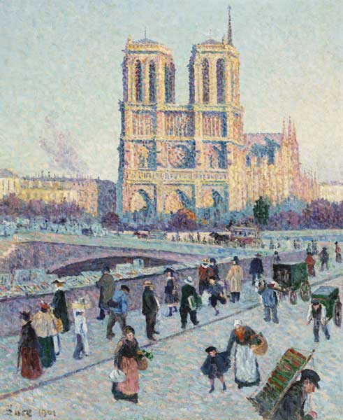 Pont Saint-Michel and Notre-Dame de Paris van Maximilien Luce