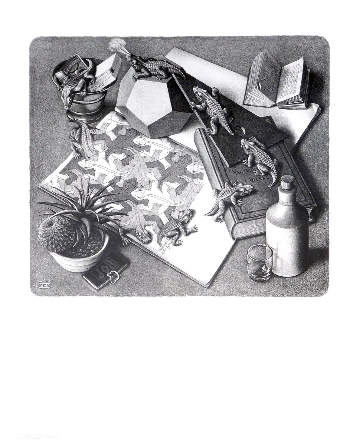 Reptielen  - (ESE-02) van M.c. Escher