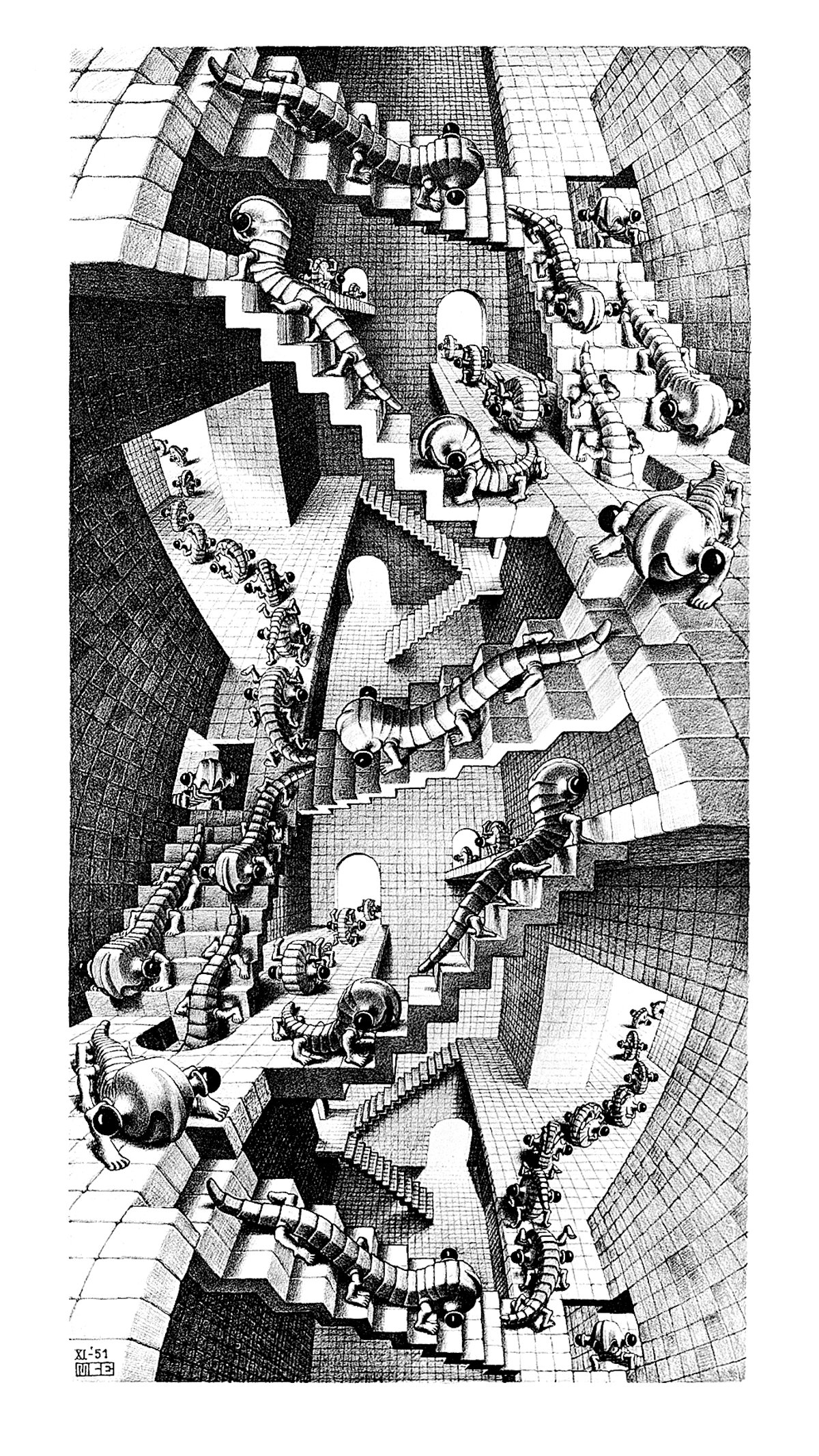 Trappenhuis- (ESE-28) van M.c. Escher
