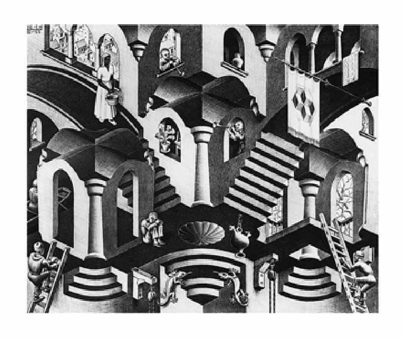 Hol en Bol -  (ESE-09) van M.c. Escher
