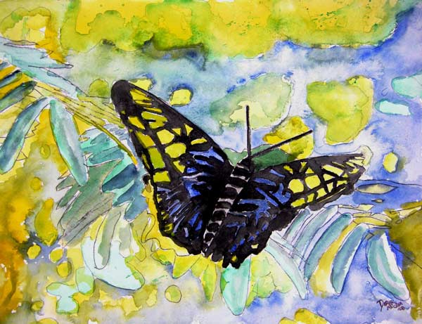 Abstrakt Butterfly van Derek McCrea