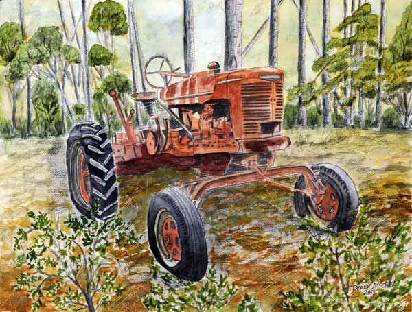 Old tractor van Derek McCrea