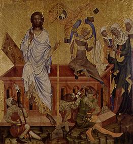 Die Auferstehung Christi. van Meister d.Altars von Hohenfurth