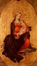 Maria mit dem Kind. van Meister des Bambino Vispo
