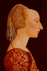 Profilbildnis einer Dame van Meister (Florentinischer)