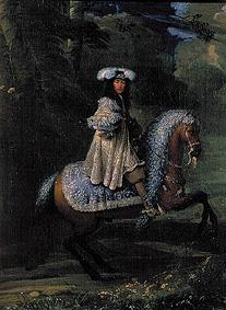 Bildnis eines Reiters in vornehmem Kleid