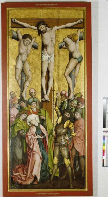 Die Kreuzigung Christi. van Meister (Salzburger)