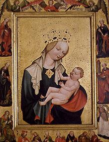 Die Madonna mit dem Jesusknaben van Meister (Tschechischer)