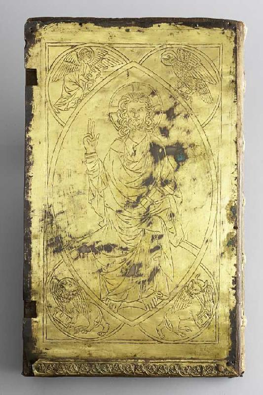 Darstellung des christlichen Messopfers (siehe auch Bildnummer 31738) van Meister der Wiener Gregorplatte
