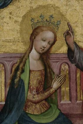 Fürbitte Marias mit den Heiligen Walpurgis und Augustin (Detail)