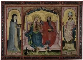 Fürbitte Marias mit den Heiligen Walpurgis und Augustin