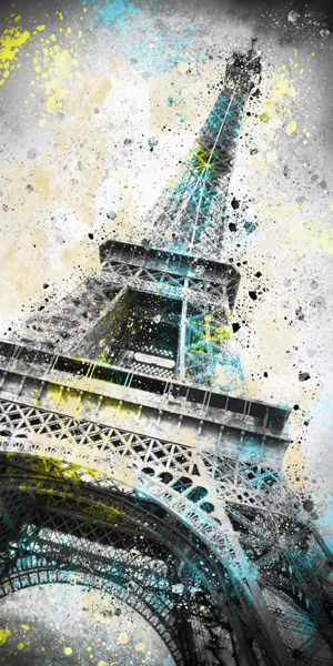 Stad Kunst PARIJS Eiffeltoren van Melanie Viola