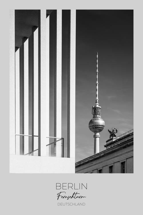 In beeld: BERLIN TV Toren & Museumeiland  van Melanie Viola
