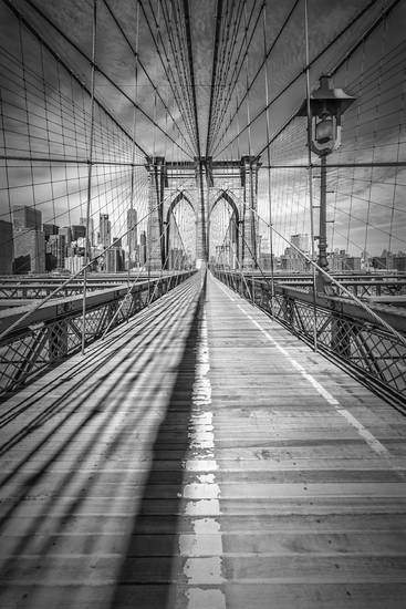 NEW YORK CITY Brooklyn Bridge | Monochroom