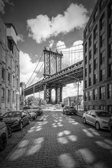NEW YORK CITY Manhattan Bridge | Monochroom