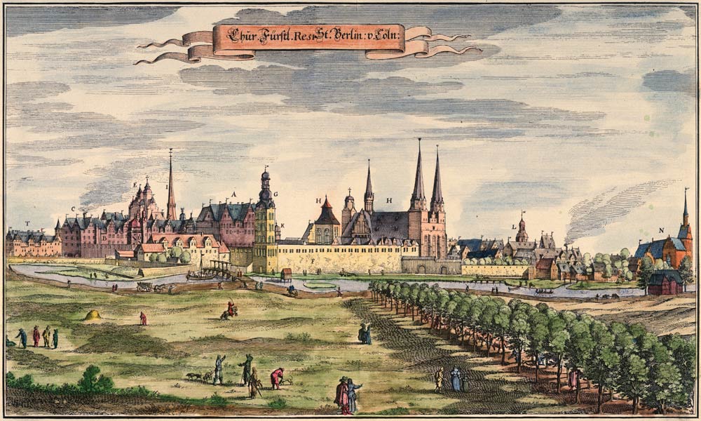 Berlin and C??lln , Merian 1652 van Merian Kaspar
