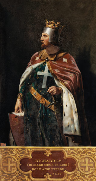 Richard I the Lionheart (1157-1199) King of England van Merry Joseph Blondel