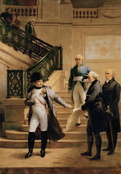Napoleon I (1769-1821) in the Palais Royal Received by the President of the Tribunal and Refusing th van Merry Joseph Blondel