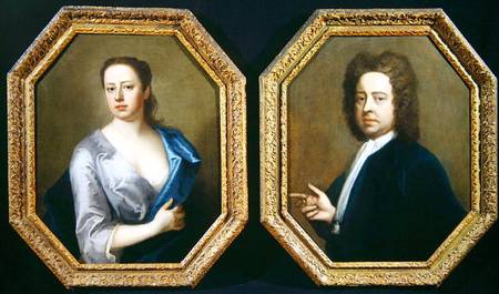 The Artist Hugh Howard (1675-1743) and his Wife Thomasine Langston Howard van Michael Dahl