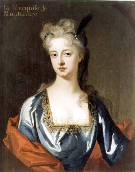 Portrait of Mary Anne Spanheim (1682-1772), wife of Francois de la Rochefoucauld, Marquis de Montand van Michael Dahl