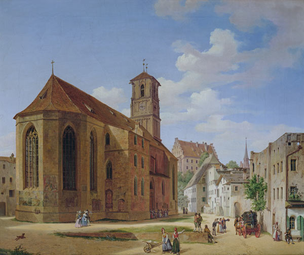 The Church Square in Wasserburg am Inn van Michael Neher