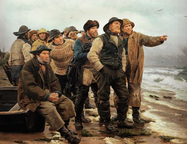 Skagen vissersmannen van Michael Peter Ancher