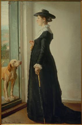 Portret van mijn vrouw. De schilderes Anna Ancher