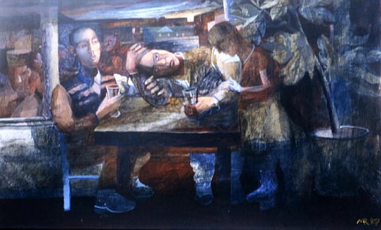 Sad Cafe, 1997 (gouache on paper)  van Michael  Rooney