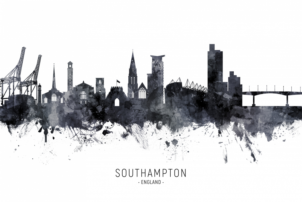 Southampton England Skyline van Michael Tompsett