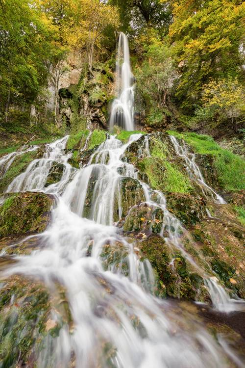 Uracher Wasserfall Schwäbische Alb van Michael Valjak