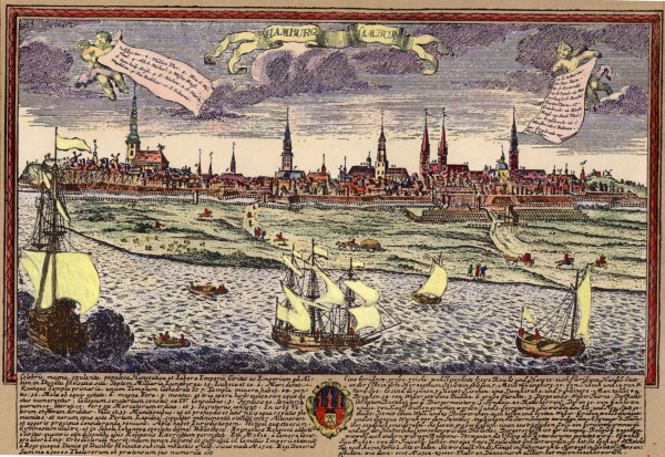Hamburg c.1700 van Michael Wening