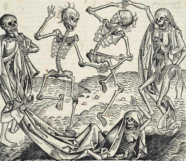 Dance of Death (from the Schedel's Chronicle of the World) van Michael Wolgemut