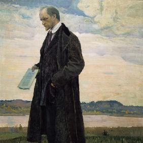 The Thinker. Portrait of the philosopher and publicist Ivan Alexandrovich Ilyin (1883-1954)