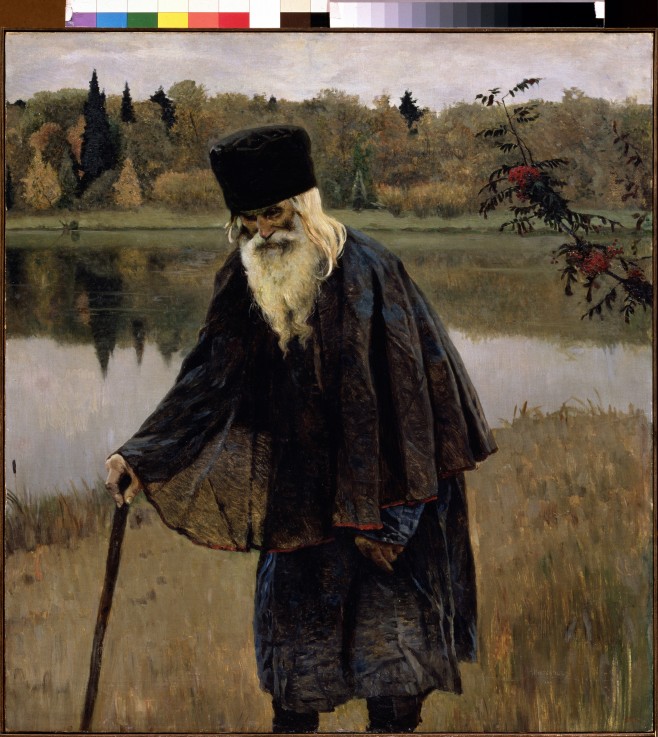 A hermit van Michail Wassiljew. Nesterow