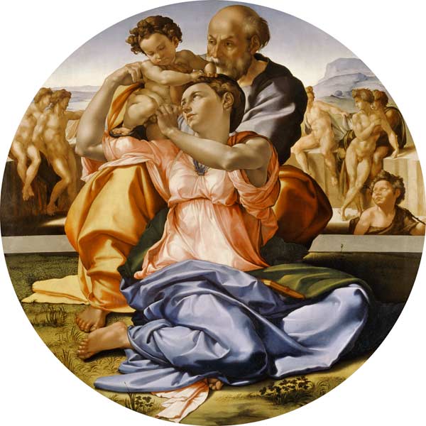 Hl. Familie van Michelangelo (Buonarroti)