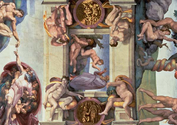 Sistine Chapel Ceiling (1508-12): The Creation of Eve van Michelangelo (Buonarroti)