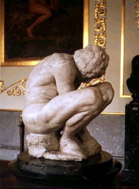 Crouching Boy van Michelangelo (Buonarroti)