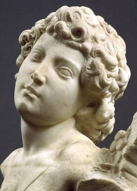 Head from the 'Manhattan' Cupid van Michelangelo (Buonarroti)