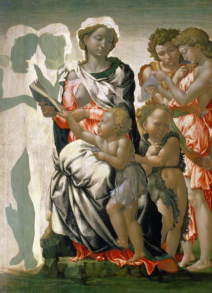 Madonna and Child with St. John, c.1495 van Michelangelo (Buonarroti)