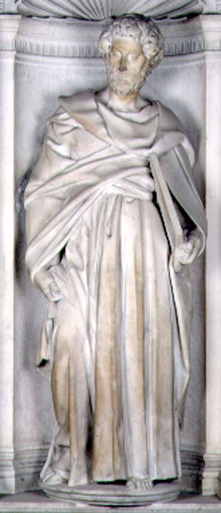 St. Peter, from the Piccolomini altar van Michelangelo (Buonarroti)