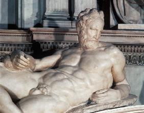 Tomb of Lorenzo de Medici, detail of Dusk