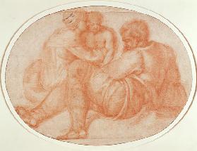 Study of the Holy Family (red chalk) Inv.9/15/539 Recto (W.94)