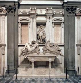 Tomb of Giuliano de' Medici, Duke of Nemours (1479-1516) with the figures of Day and Night